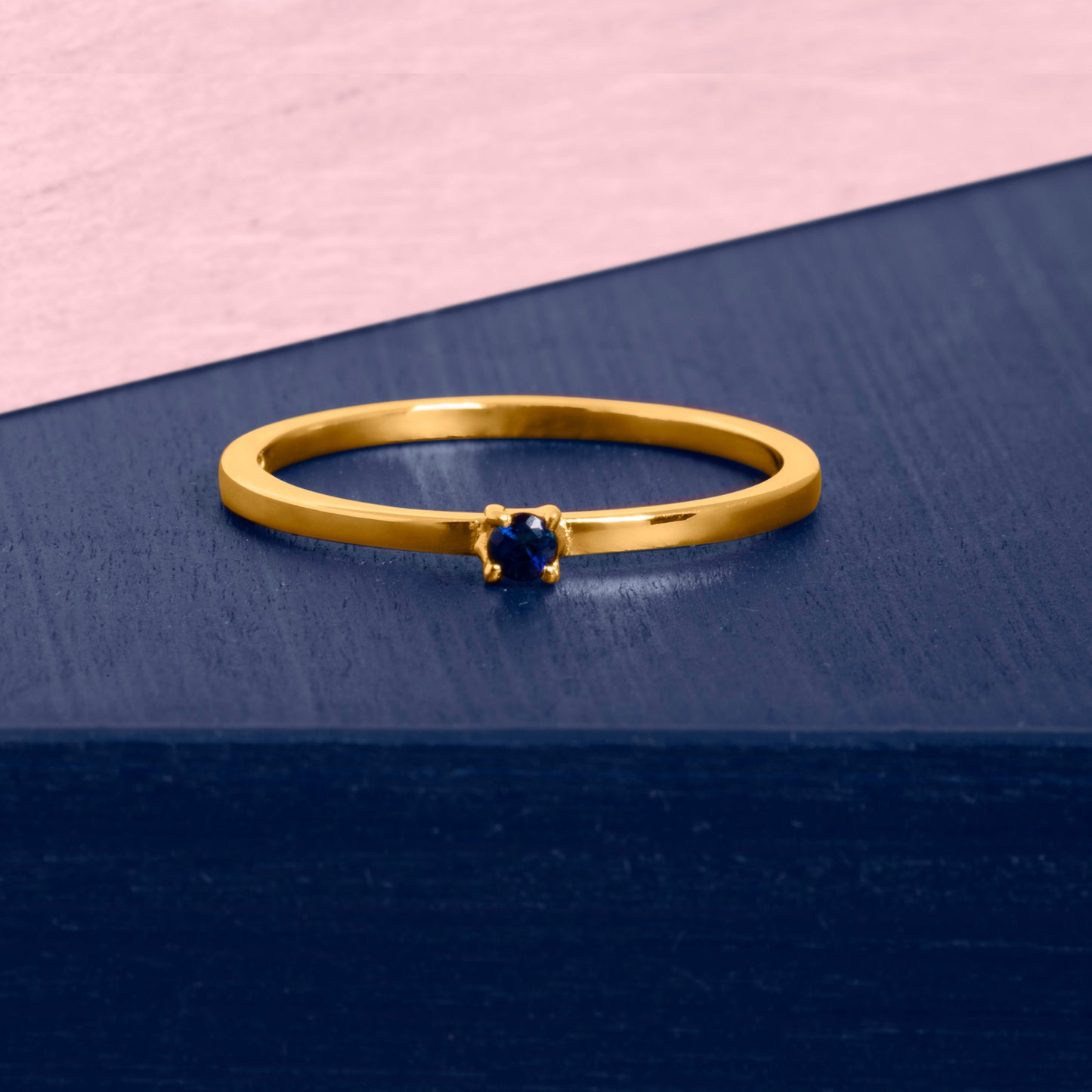 Republic Road | Illuminate | Show the Way Ring Gold on Blue and Pink