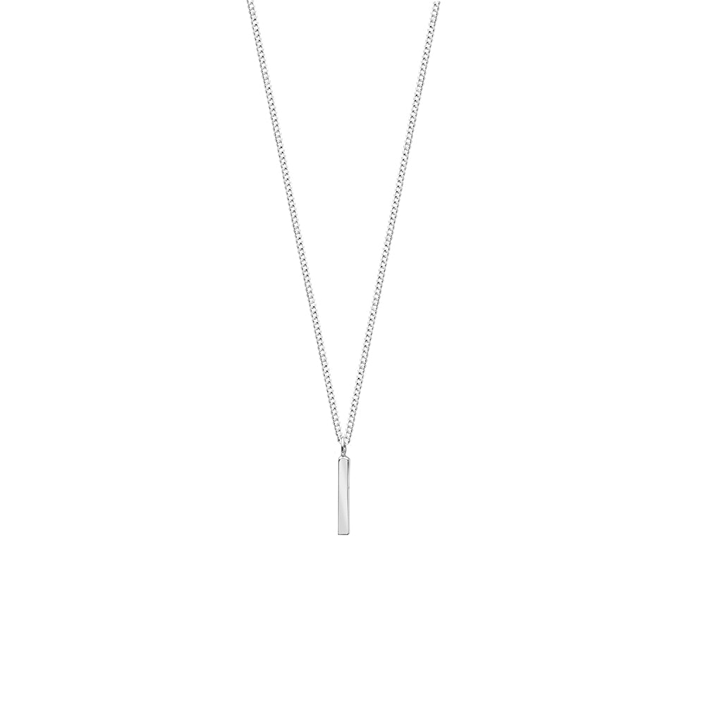 Fine Line Necklace Silver