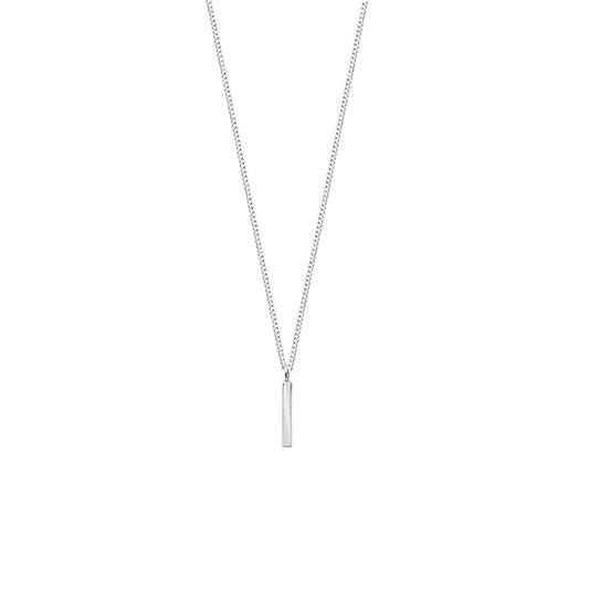 Fine Line Necklace Silver