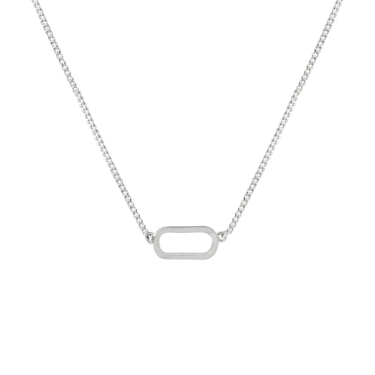 Revival East West Necklace Silver