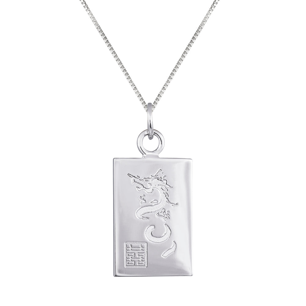 Silver Dragon Pendant, with chain | Available now at The Mint Republic 